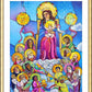 Wall Frame Gold, Matted - Mary, Queen of the Saints by M. McGrath