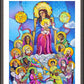 Wall Frame Espresso - Mary, Queen of the Rosary by Br. Mickey McGrath, OSFS - Trinity Stores