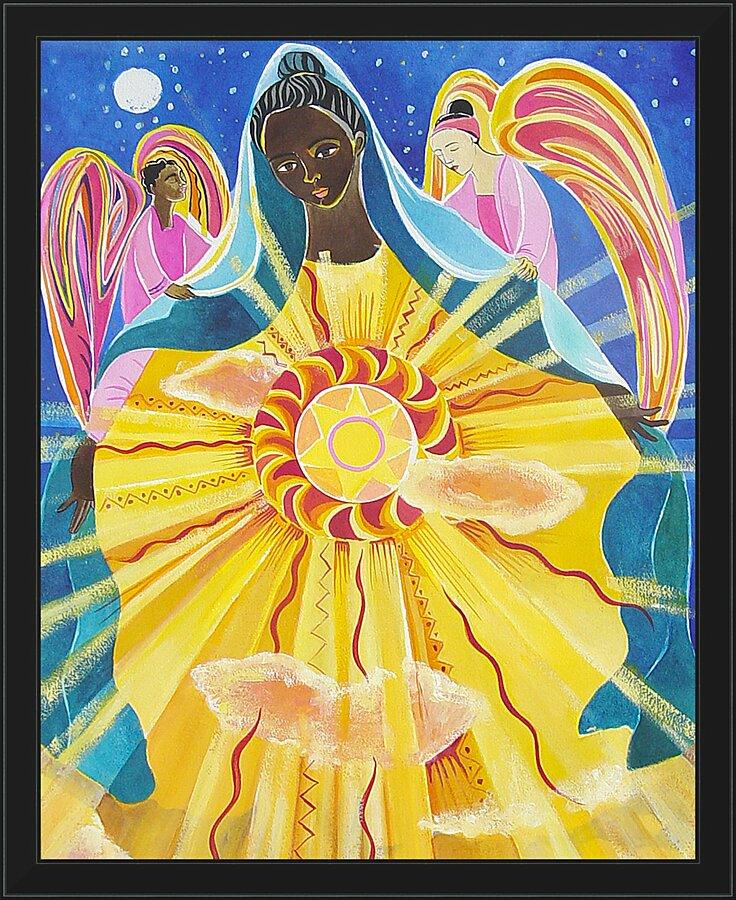 Wall Frame Black - Mary, Queen of the Universe by Br. Mickey McGrath, OSFS - Trinity Stores