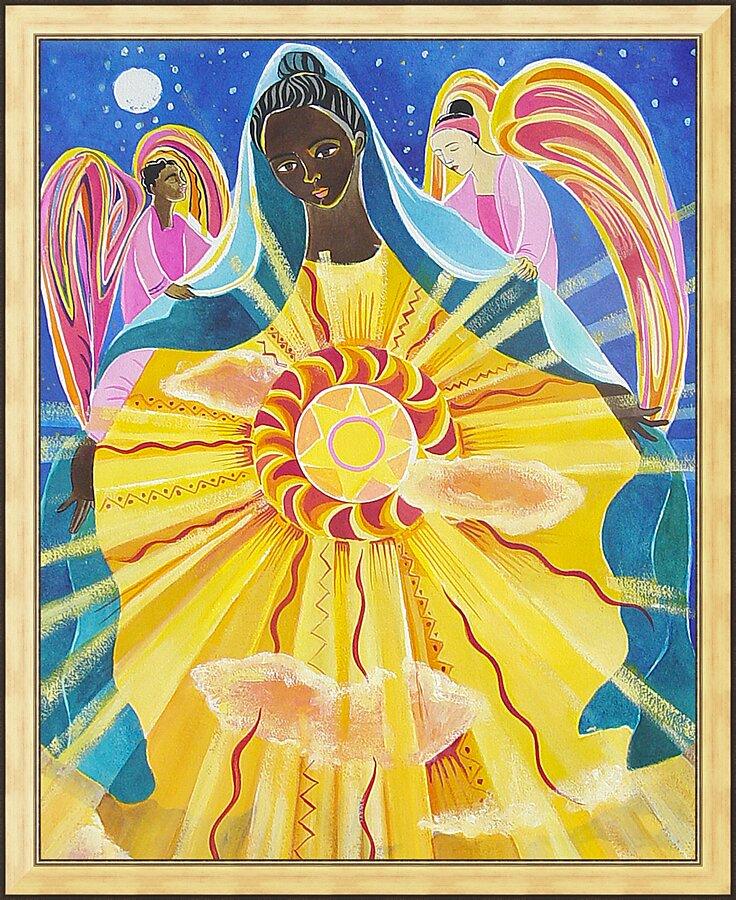 Wall Frame Gold - Mary, Queen of the Universe by M. McGrath