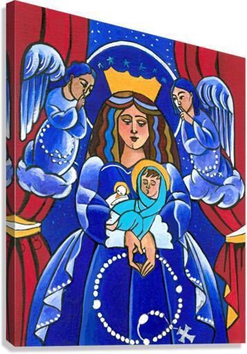 Canvas Print - Mary, Queen of Heaven by Br. Mickey McGrath, OSFS - Trinity Stores