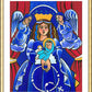 Wall Frame Gold, Matted - Mary, Queen of Heaven by Br. Mickey McGrath, OSFS - Trinity Stores
