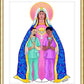 Wall Frame Gold, Matted - Our Lady of Refuge with Health Care Workers by Br. Mickey McGrath, OSFS - Trinity Stores