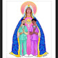 Wall Frame Black, Matted - Our Lady of Refuge with Health Care Workers by Br. Mickey McGrath, OSFS - Trinity Stores