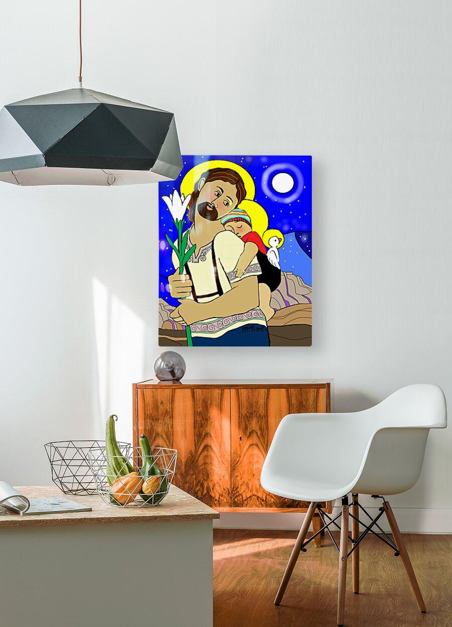 Acrylic Print - Resting on the Flight to Egypt by Br. Mickey McGrath, OSFS - Trinity Stores
