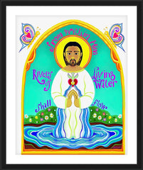 Wall Frame Black - Rivers of Living Water by M. McGrath