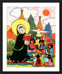 Wall Frame Black - St. Rose Duchesne by M. McGrath