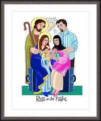 Wall Frame Espresso - Rest on the Flight by M. McGrath