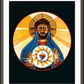 Wall Frame Espresso, Matted - Sacred Heart by M. McGrath