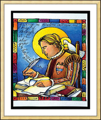 Wall Frame Gold - St. Francis de Sales by M. McGrath