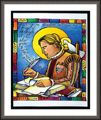 Wall Frame Espresso - St. Francis de Sales by M. McGrath