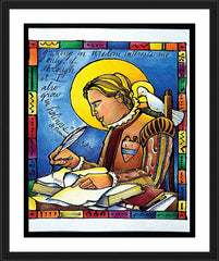 Wall Frame Black - St. Francis de Sales by M. McGrath