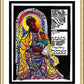 Wall Frame Gold, Matted - Salamu Maria 'Hail Mary' in Swahili by Br. Mickey McGrath, OSFS - Trinity Stores