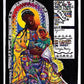 Wall Frame Black, Matted - Salamu Maria 'Hail Mary' in Swahili by Br. Mickey McGrath, OSFS - Trinity Stores