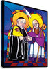 Canvas Print - Sts. Francis de Sales and Vincent de Paul by Br. Mickey McGrath, OSFS - Trinity Stores