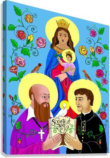 Canvas Print - Sts. Francis de Sales and John Bosco by M. McGrath
