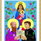 Wall Frame Gold, Matted - Sts. Francis de Sales and John Bosco by M. McGrath