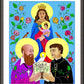 Wall Frame Espresso, Matted - Sts. Francis de Sales and John Bosco by Br. Mickey McGrath, OSFS - Trinity Stores