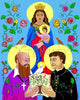 Acrylic Print - Sts. Francis de Sales and John Bosco by Br. Mickey McGrath, OSFS - Trinity Stores