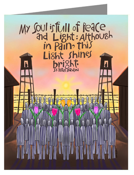 My Soul is Full of Peace - Custom Text Note Card 