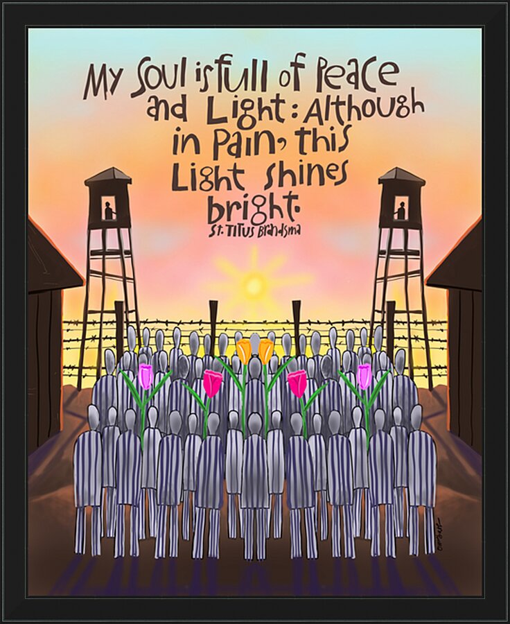 Wall Frame Black - My Soul is Full of Peace by M. McGrath