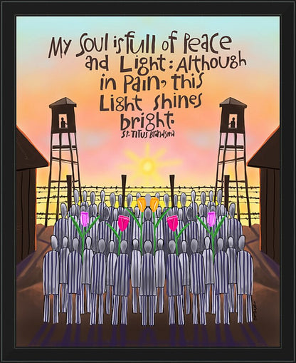 Wall Frame Black - My Soul is Full of Peace by M. McGrath