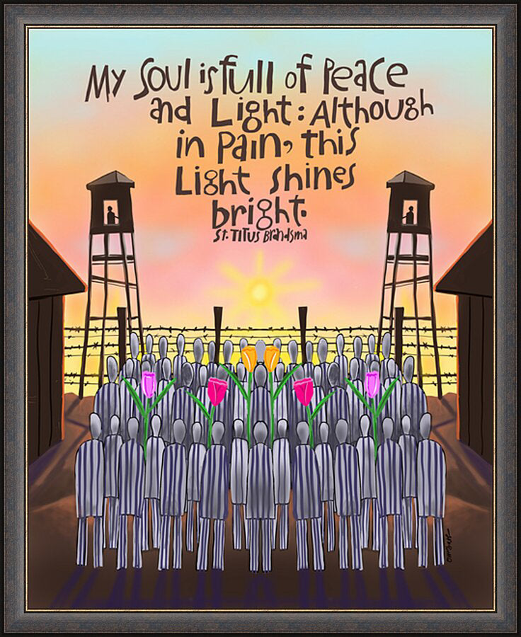 Wall Frame Espresso - My Soul is Full of Peace by M. McGrath