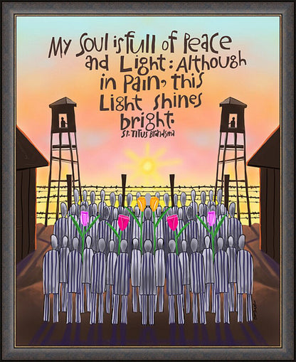Wall Frame Espresso - My Soul is Full of Peace by M. McGrath