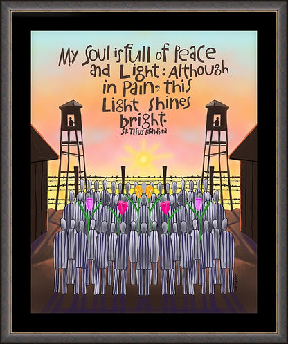 Wall Frame Espresso - My Soul is Full of Peace by M. McGrath