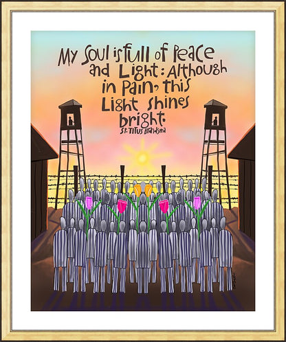 Wall Frame Gold, Matted - My Soul is Full of Peace by M. McGrath
