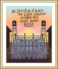 Wall Frame Gold - My Soul is Full of Peace by M. McGrath