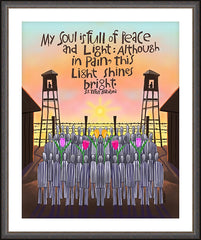 Wall Frame Espresso - My Soul is Full of Peace by M. McGrath