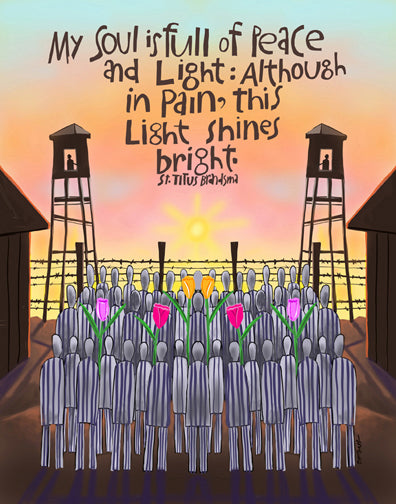 Wall Frame Black, Matted - My Soul is Full of Peace by M. McGrath