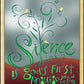 Wall Frame Gold - Silence is God's First Language by M. McGrath