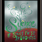 Wall Frame Espresso - Silence is God's First Language by M. McGrath