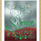 Wall Frame Gold, Matted - Silence is God's First Language by M. McGrath