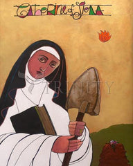 Metal Print - St. Catherine of Siena by M. McGrath