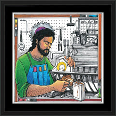 Wall Frame Black - St. Joseph's Workshop by M. McGrath