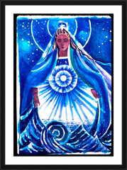 Wall Frame Black - Mary, Star of the Sea by M. McGrath