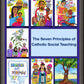 Wall Frame Espresso - Seven Principles of Catholic Social Teaching by M. McGrath