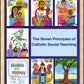 Wall Frame Gold - Seven Principles of Catholic Social Teaching by M. McGrath