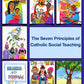 Seven Principles of Catholic Social Teaching - Metal Print