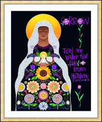 Wall Frame Gold - Our Lady of Sorrows by M. McGrath