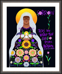 Wall Frame Espresso - Our Lady of Sorrows by M. McGrath