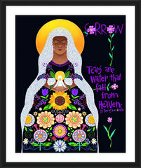 Wall Frame Black - Our Lady of Sorrows by M. McGrath