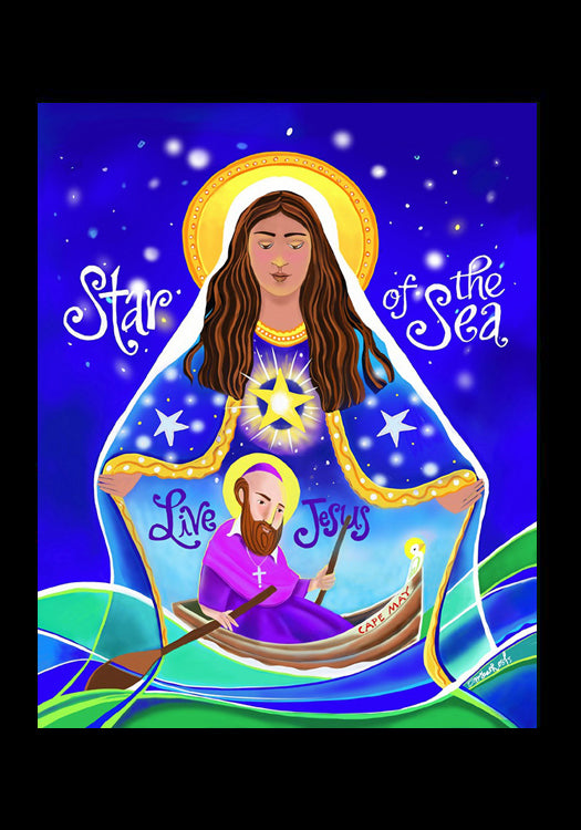 Mary, Star of the Sea - Holy Card