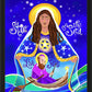 Wall Frame Black - Mary, Star of the Sea by M. McGrath