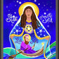 Wall Frame Espresso - Mary, Star of the Sea by M. McGrath
