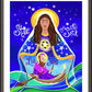 Wall Frame Espresso, Matted - Mary, Star of the Sea by M. McGrath