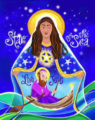 Metal Print - Mary, Star of the Sea by M. McGrath